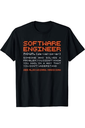 Software-Engineer Developer Definition Programming T-Shirt
