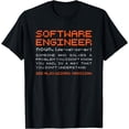 thumbnail image 1 of Software-Engineer Developer Definition Programming T-Shirt mens t shirt，black，women，funny，misfits，men，journey，t-shirt, 1 of 4
