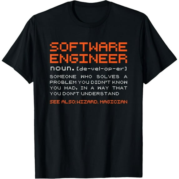 Software-Engineer Developer Definition Programming T-Shirt