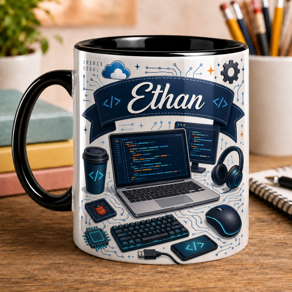 Software Engineer Mug 2D Printed 3D Effect Personalized Coder Gift for Programmers