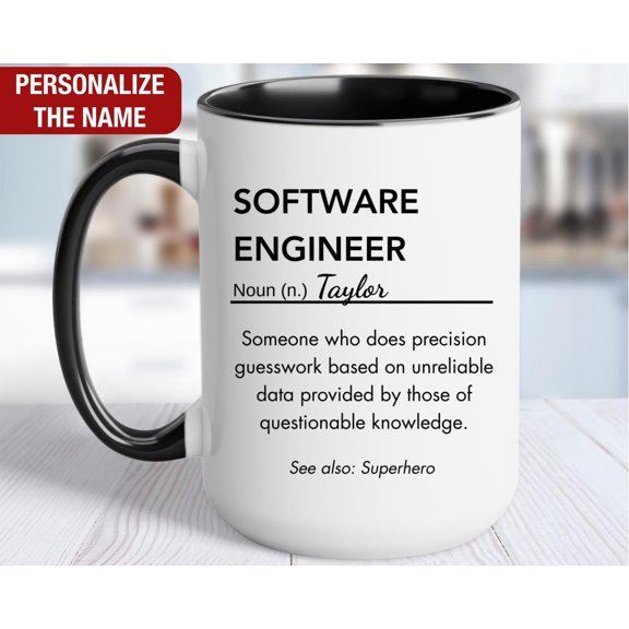 Software Engineer Mug Personalized Software Engineer Definition Gift