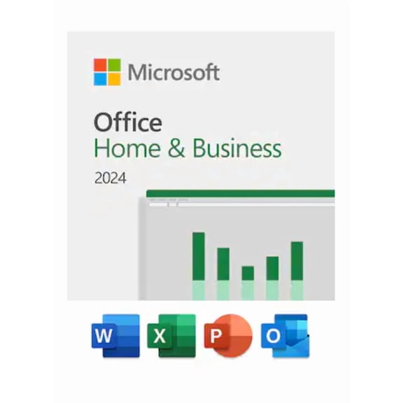 Software: Office Home & Business 2024 | Word, Excel, PowerPoint, Outlook and OneNote | One-Time Purchase for 1 PC/MAC |  Download