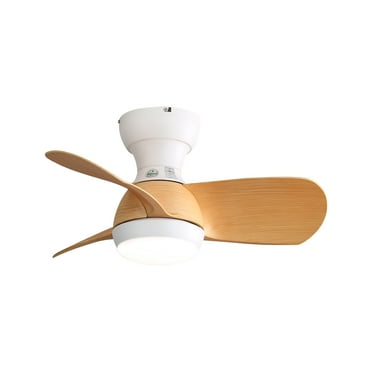 Sofucor 23" Ceiling Fan with Light Flust Mount,Quite Reverse Airflow for Kid's Room,Bedroom,White