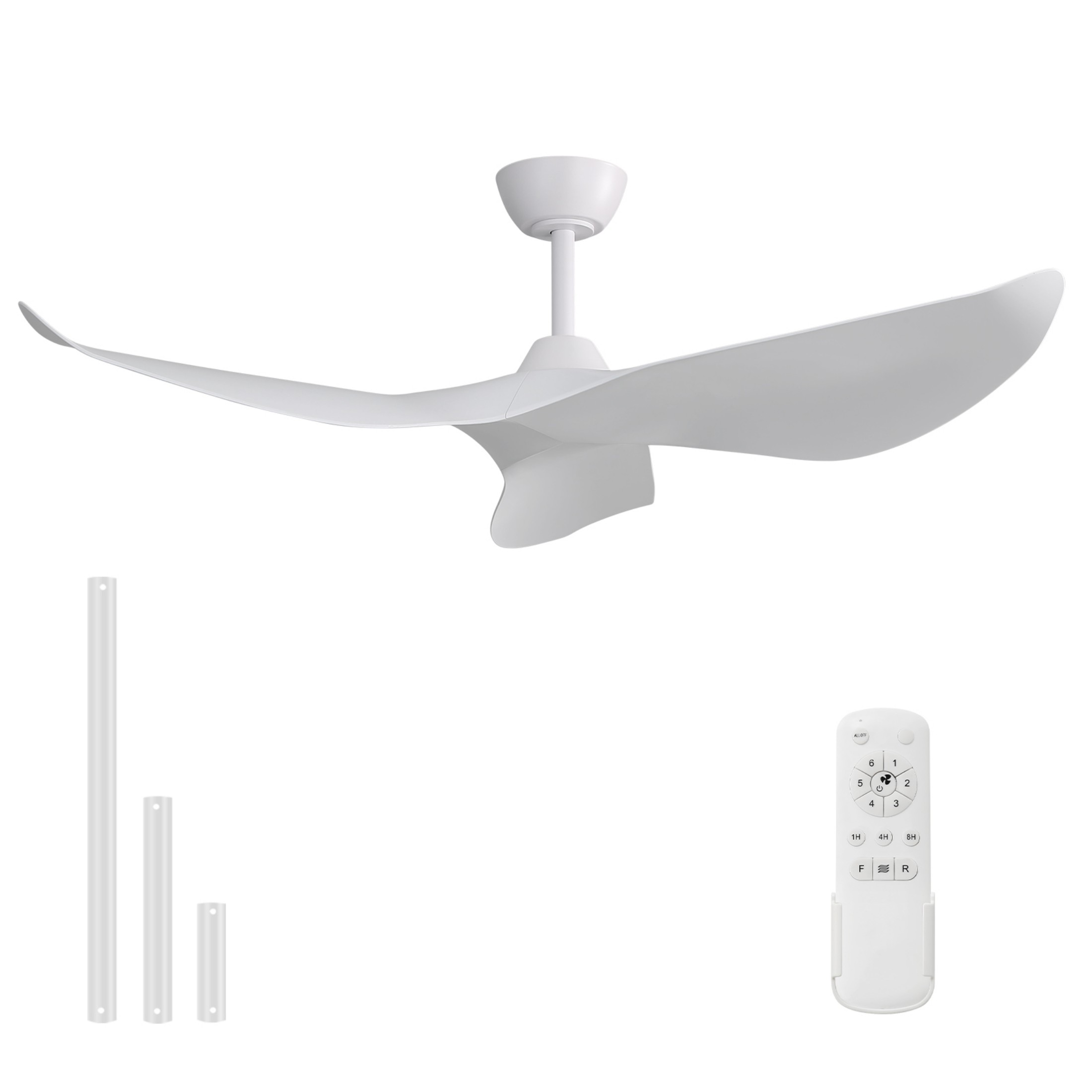 Air Flow Remote Control Sofucor 38 Inch Wood Ceiling Fan with Reverse Airflow Remote Control ...