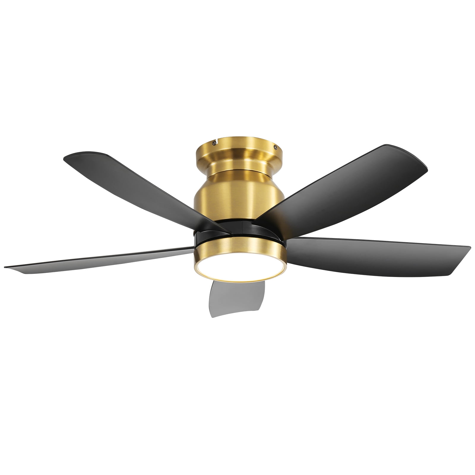 Sofucor 42 Inch Ceiling Fan with Lights and Remote for Bedroom Black and Gold