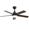 thumbnail image 1 of Sofucor 42 Inch Modern Ceiling Fan With LED Light 5 Blades Remote Control Reversible DC Motor Black For Bedroom, 1 of 13