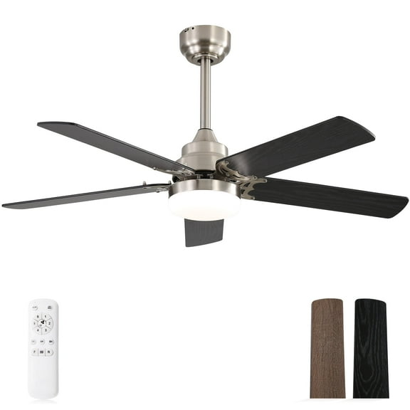 Sofucor 42" Modern Ceiling Fan ,Dual Mount,LED Integrated,3 Light Temperature(3000K/4000K/6000K)