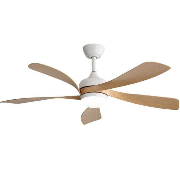 Sofucor 45" Smart Ceiling Fan, Indoor/Outdoor Ceiling Fans with Lights and Remote, Compatible with Alexa/Google/App, 3-Color Light 6-Speed Timing Reversible DC Motor