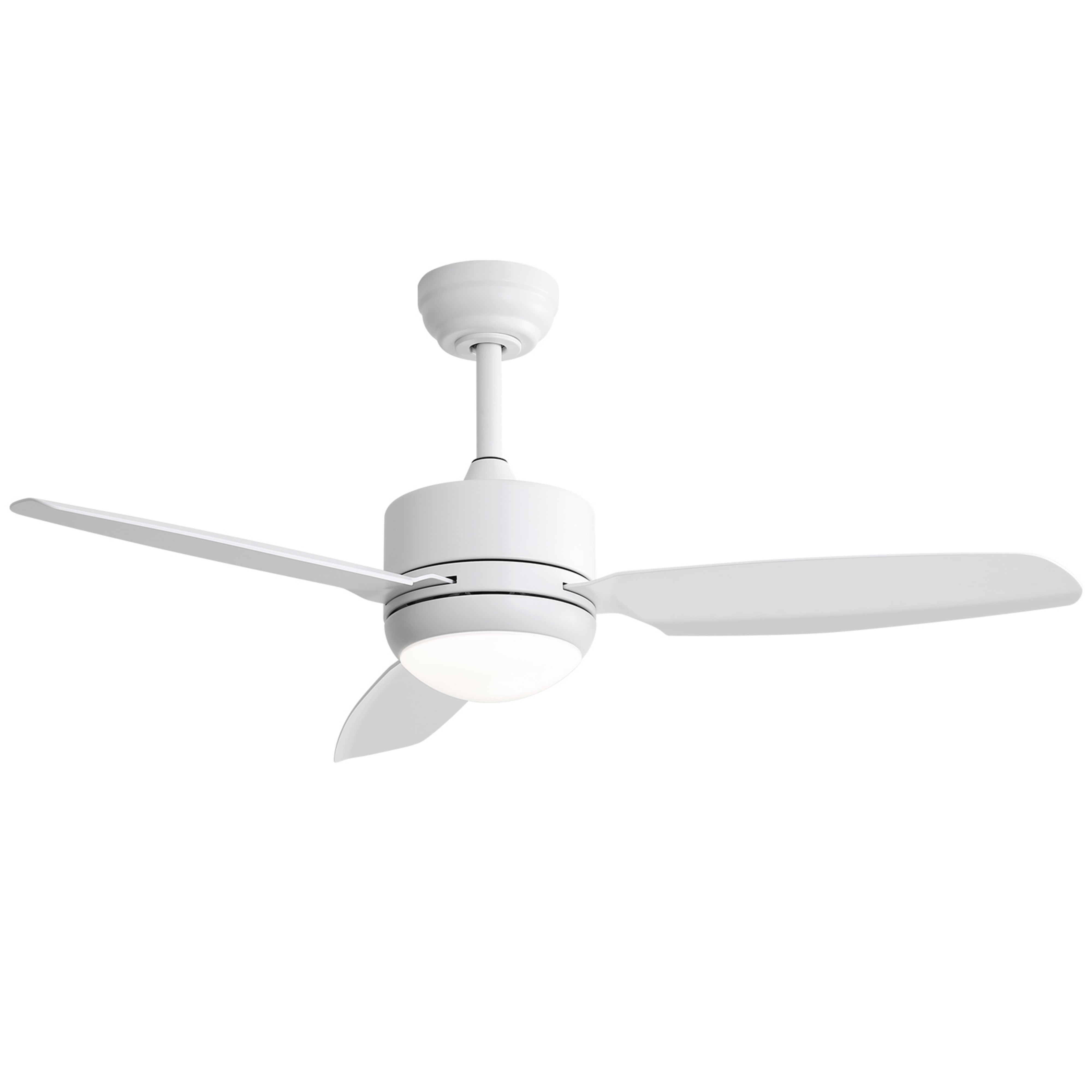 Sofucor 46-Inch Flush Mount Ceiling Fan with LED Lights and Remote, Modern, Indoor/Outdoor