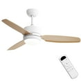 thumbnail image 1 of Sofucor 46 inch Ceiling Fans with Lights and Remote,Flush Mount,Modern,Low Profile, 1 of 14