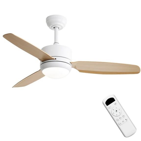 Sofucor 46 inch Ceiling Fans with Lights and Remote,Flush Mount,Modern,Low Profile