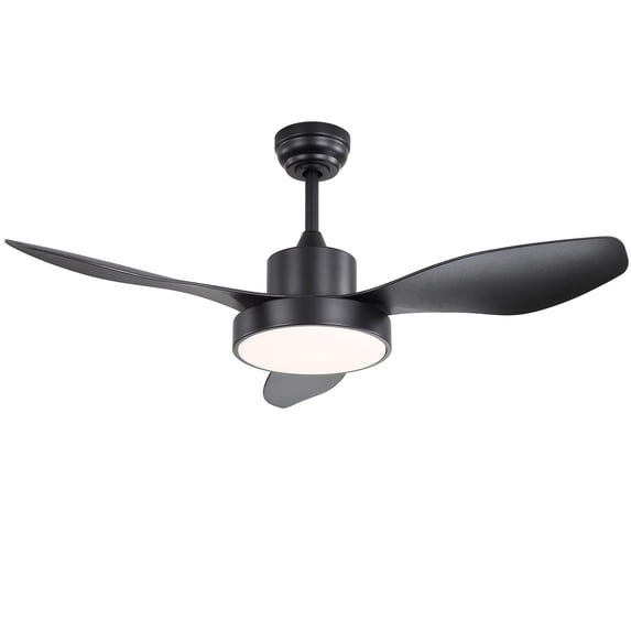 Sofucor 47-Inch Modern Ceiling Fan with LED Dimmable Lights, Remote, Reversible, 3CCT, Quiet 6 Speeds