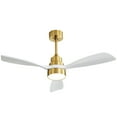 thumbnail image 1 of Sofucor 48'' Ceiling Fans with Lights and Remote for Bedroom Gold, 1 of 10