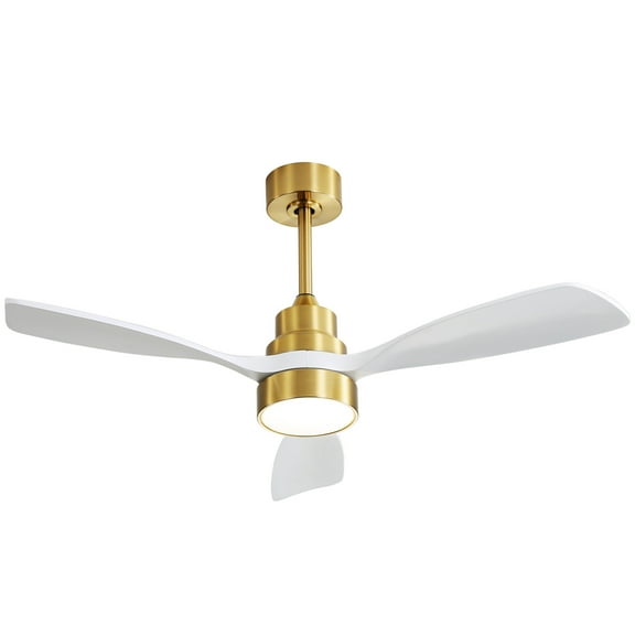 Sofucor 48'' Ceiling Fans with Lights and Remote for Bedroom Gold
