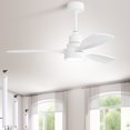 thumbnail image 2 of 48 Inch Ceiling Fan Downrod With Extension Cord - Nickel Finish, ETL Certified, For Fans With Lights 2 of 14