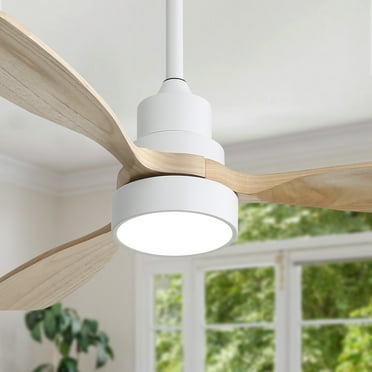 Sofucor 48" Wood Ceiling Fan with Light and Remote Control