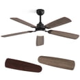 thumbnail image 1 of Sofucor 52" Ceiling Fan with Dual Blade Finish, Modern, LED Light, Downrod and Flush Mount, Indoor, 1 of 11