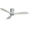 thumbnail image 1 of Sofucor 52 Inch Ceiling Fan Without Lights Flush Mount Ceiling Fan with Remote Control, Wood Blades , Silver, 1 of 10