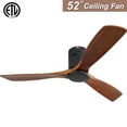 thumbnail image 1 of Sofucor 52" Flush Mount Ceiling Fan with Remote Control, Modern, 3 Blades, 1 of 7