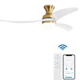 thumbnail image 1 of Sofucor 52" Gold Modern Ceiling Fan with LED Light and Remote Control, 1 of 9