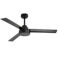 thumbnail image 1 of Sofucor 52 Inch Black Ceiling Fan with 6-speed long handle DC remote control ,Sloped Ceiling Adaptable, 1 of 9