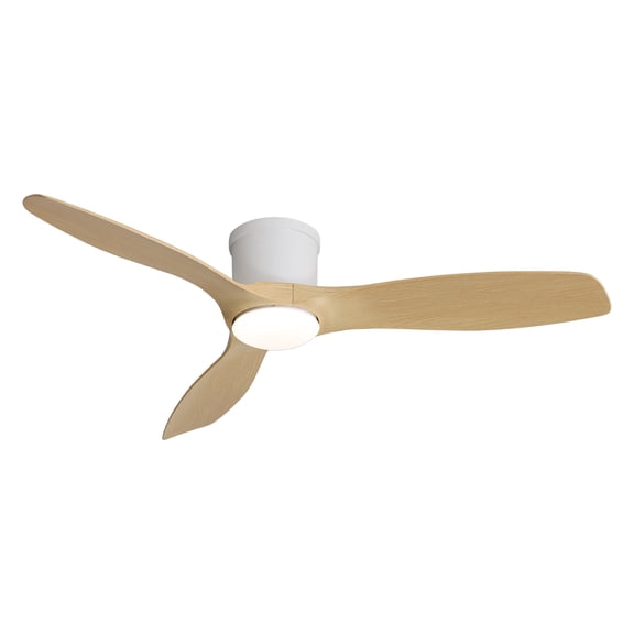 Sofucor 52 Inch Low Profile Ceiling Fans with Lights, Modern Flush Mount Ceiling Fan with 3 Plastic Blade, 6500CFM, Dimmable 6-Speed 3-Timer Reversible DC Motor for Bedroom Living Room