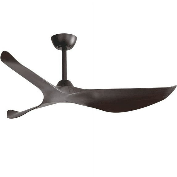 Sofucor 52" Ceiling Fan No Light, Remote Control, Modern, 3 Blades Ceiling Fan with Noiseless Reversible Dc Motor for Living Room, Bedroom