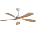 thumbnail image 1 of Sofucor 52 Inch Ceiling Fans with Lights and Remote, Outdoor Ceiling Fan with Light 6-Speed 3 CCT 3-Timer, Low Profile Ceiling Fan 5 Blade Noiseless Reversible DC Motor for Living Room Bedroom Patio, 1 of 13
