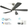 thumbnail image 1 of Sofucor 52 Inch Wood Blades Ceiling Fan with Light,3 CCT LED,Remote& APP Control-Farmhouse, Modern, Contemporary, 1 of 14
