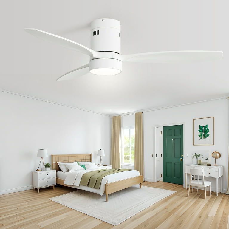 Low Profile White Ceiling Fan