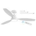 thumbnail image 1 of Sofucor Ceiling Fan with Lights, 52 Inch Mordern Wood Ceiling Fan with Remote for Indoor Farmhouse Bedroom Living Room Outdoor Patio Porch, 1 of 9
