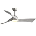 thumbnail image 1 of Sofucor 52" Brushed Nickel Ceiling Fan with LED Light and Remote Control, 1 of 7