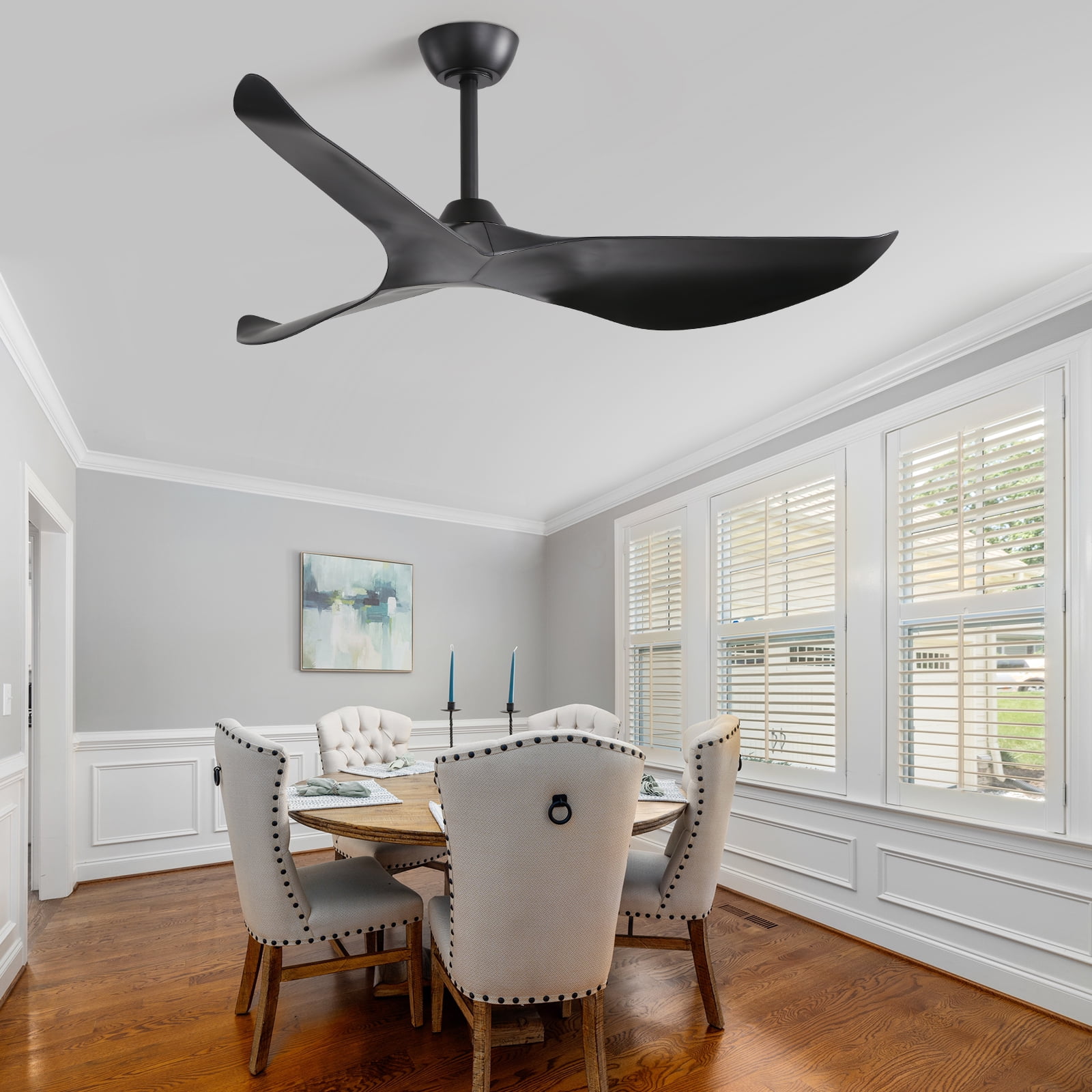 Sofucor 52inch Wood Ceiling Fan With