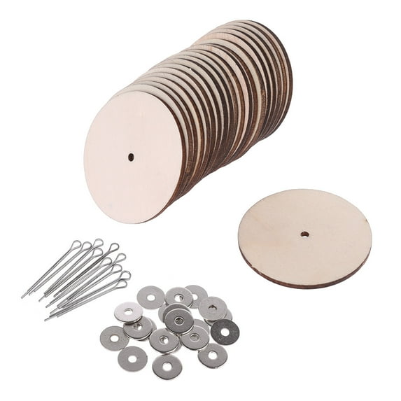 Sofullue 10 Sets Wood Joints Connectors for Handmade Bear Craft Children Kids Toy DIY Scr