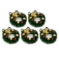 thumbnail image 1 of Sofullue 5 Pcs Mini Christmas Wreaths Christmas Tree Decoration Garland Wreath Mini Craft Wreaths for Decorating and Model Making, 1 of 9