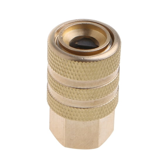 Sofullue Car Solid Brass Quick Coupler Set Air Hose Connector Fittings 1/4 NPT Tools Plug