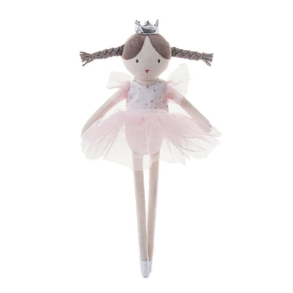 Sofullue Cute Stuffed Long-legged Ballet Girl Shape Dolls Accompany Appease Toy for Kids