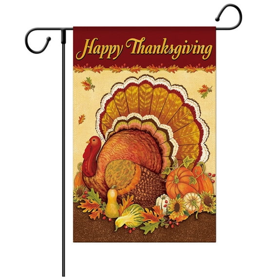 Sofullue Fall Garden Flag 12x18 Inch Vertical Double Sided Autumn Flag Pumpkin Porch Sign