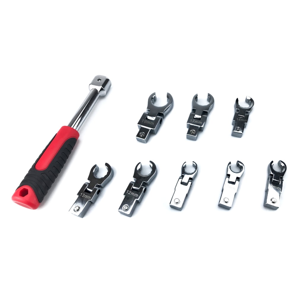 GRIPEDGE 9-PC 1/4" Drive Deep Metric RPT Socket Extractor Set - Sizes 4-12mm, Removes Stripped Bolts