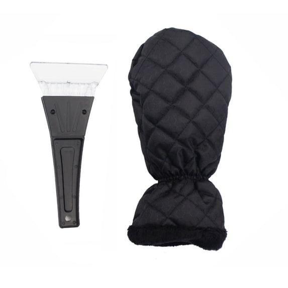 Sofullue Ice Scraper Mitt Windshield Snow Scraper Gloves Waterproof Snow Remover Shovel