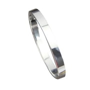 Sofullue Mens Womens Stainless Steel Lover Love Polished Cuff Bangle Bracelet Wristband