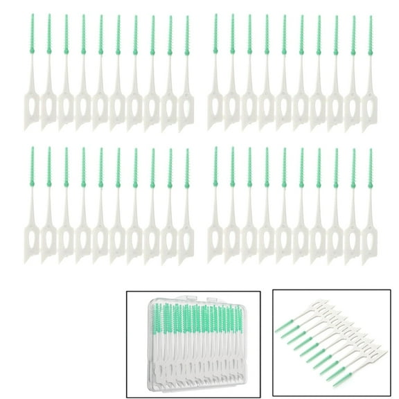 Sofullue New 40Pcs Soft Clean Between Interdental Floss Brushes Dental Oral Care Tool