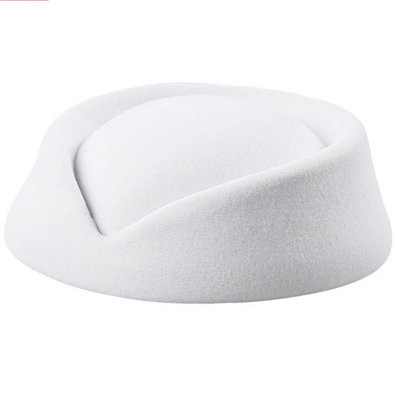 Sofullue Stewardess Pillbox Hat Teardrop Fascinator Base Multi-color for Live-streaming