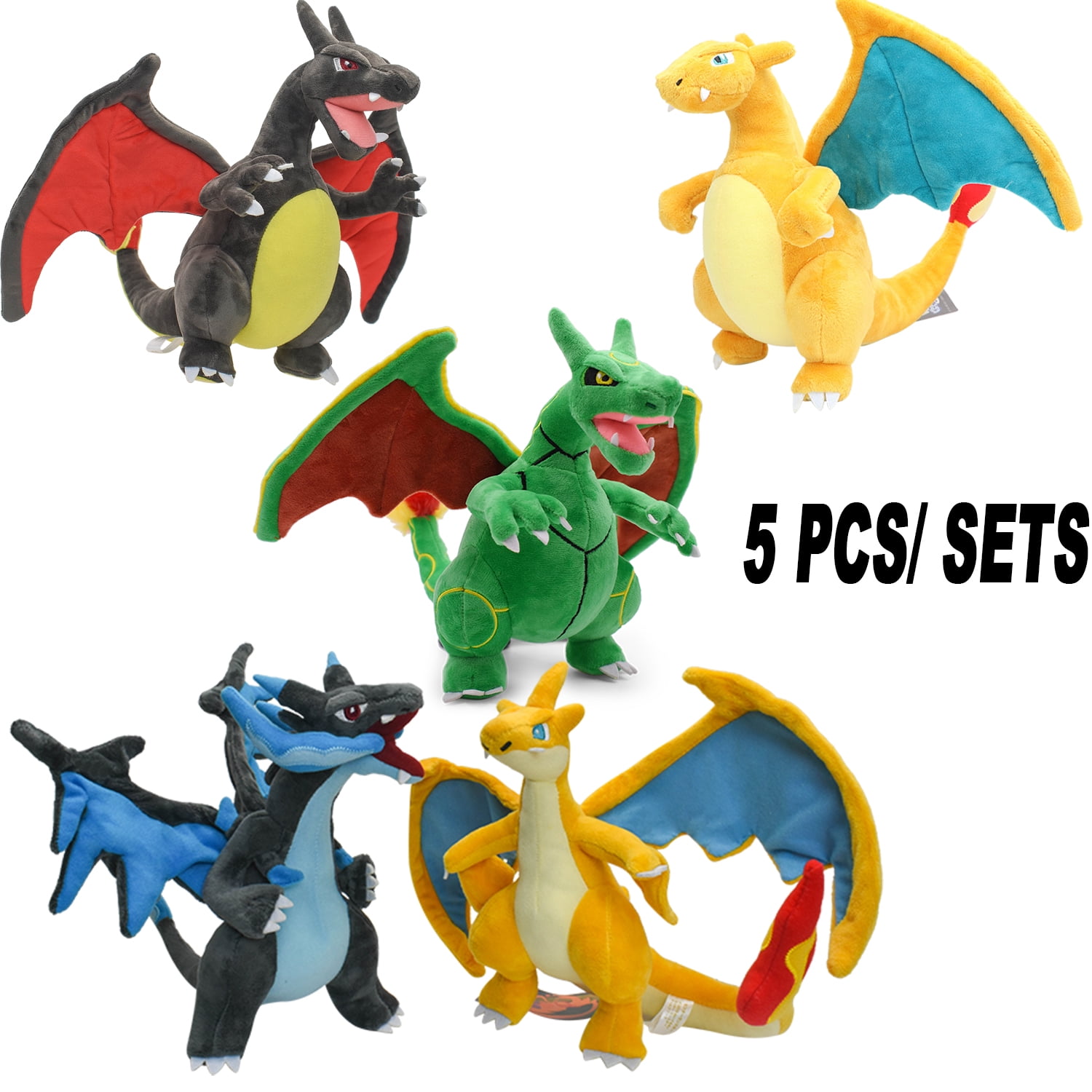 4 Styles Q Version Mega Charizard X&y Mega Charizard Y Mega Evolution  Animal Stuffed Peluche Plush Quality Toys For Children