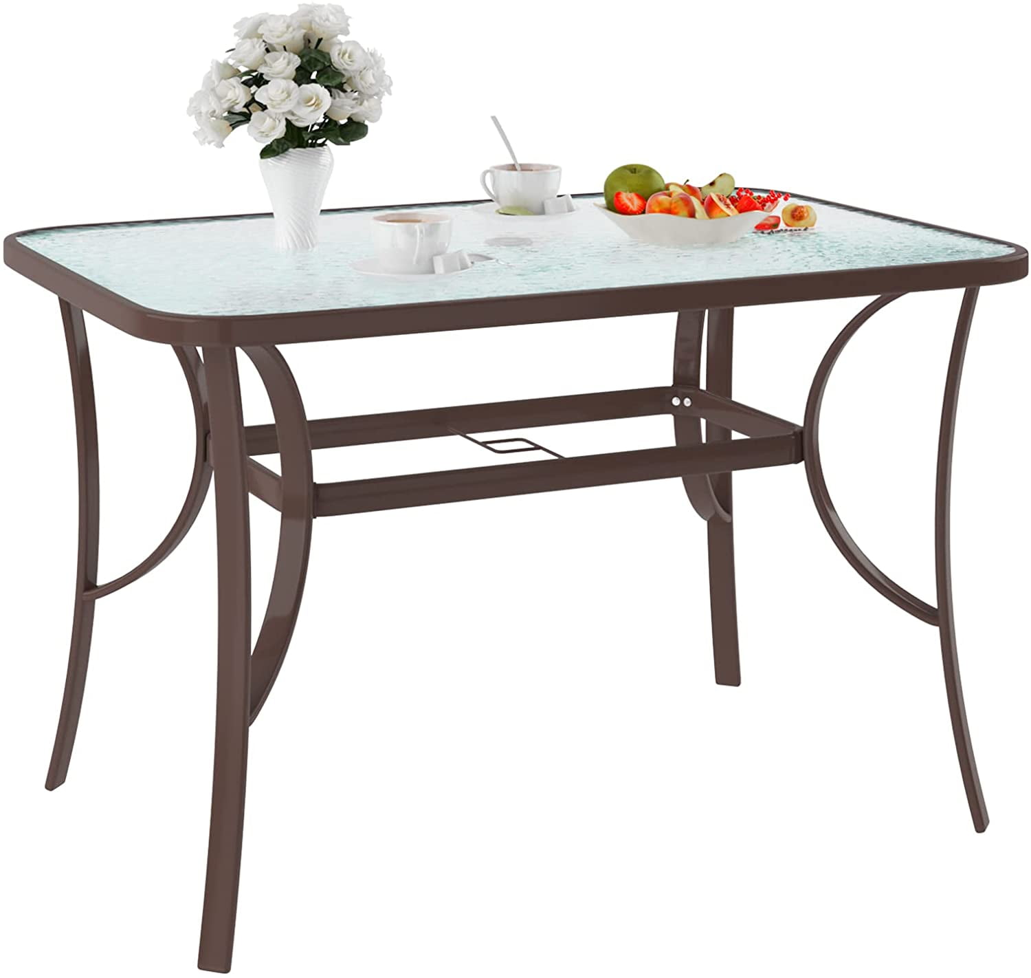 Tempered glass patio table deals