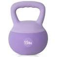 thumbnail image 1 of Soges Soft Kettlebells,Iron Sand Filled Weights Strength Training Kettlebells,Shock-Proof Weights and Wide-Grip Handle,Fitness Soft Kettlebells for Women Men,Home Gym Kettlebells,Purple,15LBS, 1 of 9