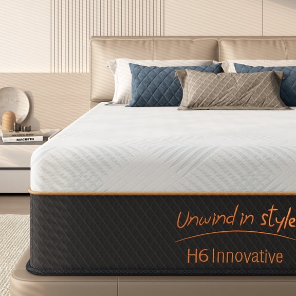 Soges Twin Size Hybrid Mattress, 12 Inch-Memory Foam & Pocket Coils Springs, Fiberglass Free, Medium Firm Comfort Mattress for Pressure Relief, Motion Isolation, CertiPUR-US, White+Blue