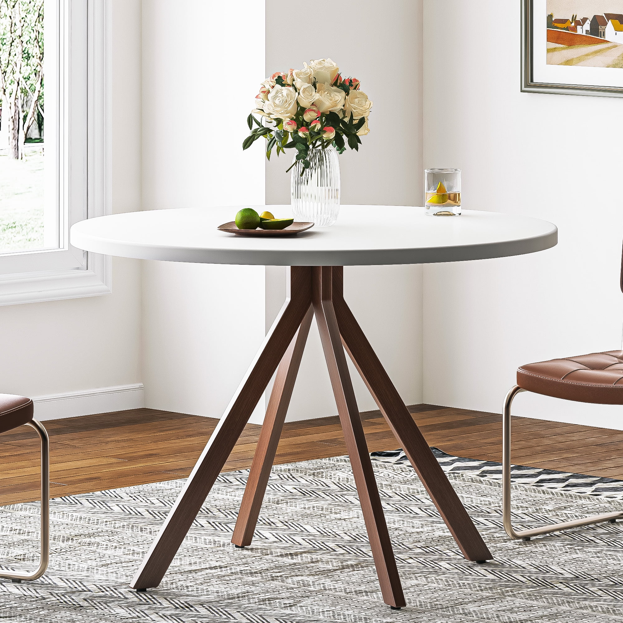 Kenji Modern and Contemporary Walnut Brown Finished 35 Inch Wide