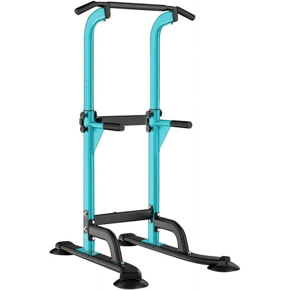 SogesHome Power Tower Pull Up Bar and Dip Station Adjustable Height Dip Stand Multi-Functional Strength Training Fitness Workout Station