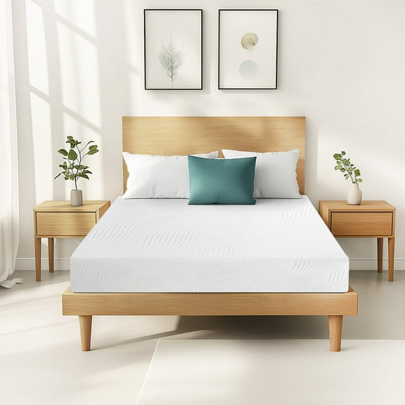 SogesPower 10 inch Full Size Memory Foam Mattress with Removable Washable Mattress Cover, Medium Firm Gel Memory Foam Mattress for Pressure Relief, Fiberglass Free Mattress in a Box, CertiPUR-US